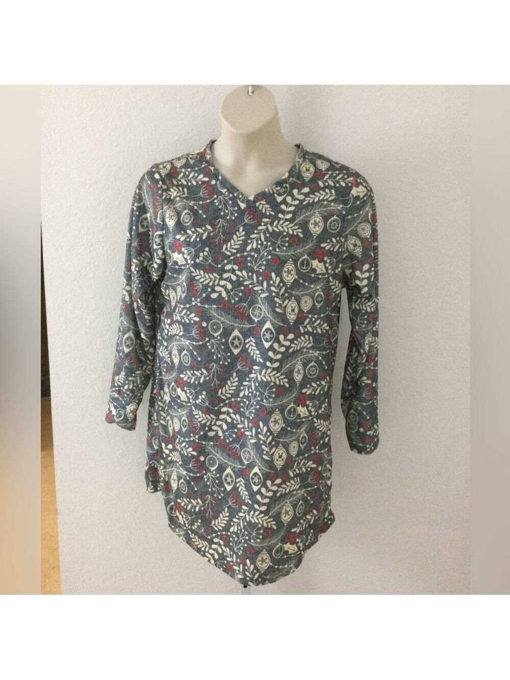 Comfort by Real Underwear Holiday ahoy night shirt Woman’s size medium
